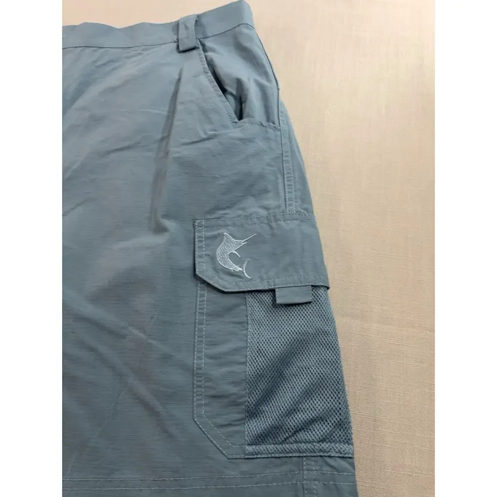Reel Legends Tarpon Shorts Bundle Mens XL NWT Fishing Performance Blue Brown